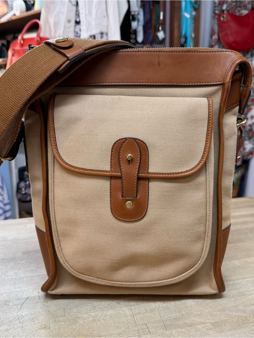 GHURKA Gearpack #4 Vintage 1993 Canvas & Leather Crossbody